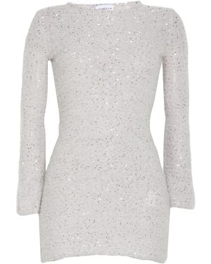 Marella Light Mini Dress Polyamide, Alpaca Wool, Wool - Gray