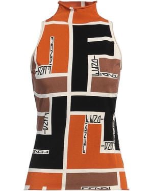 Fendi Top Viscose, Polyester - Orange