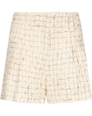 IRO Shorts & Bermuda Shorts Cotton, Synthetic Fibers, Linen, Metallic Fiber - Natural