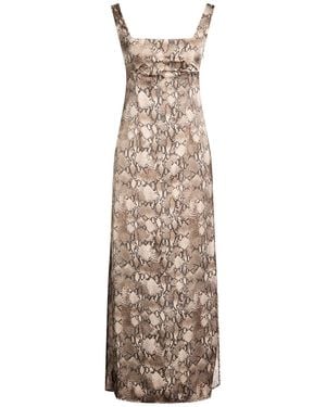HUGO Maxi Dress Recycled Polyester, Polyester - Natural