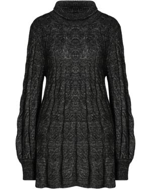 Manila Grace Turtleneck Polyamide, Wool, Acrylic - Black