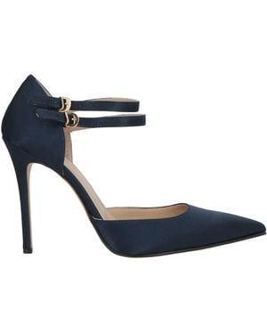 Rebel Queen Court Shoes Textile Fibres - Blue