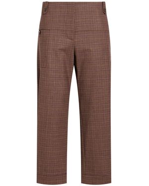 Eleventy Trousers Virgin Wool, Elastane - Brown