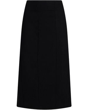 Elena Miro Midi Skirt Viscose, Polyamide, Elastane - Black