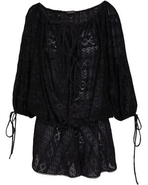 ANDAMANE Playsuit Cotton, Elastane - Black