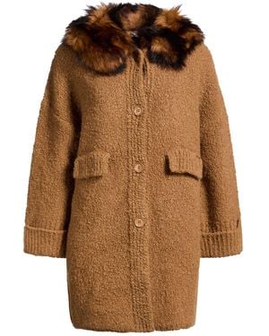 Liu Jo Coat Acrylic, Wool, Polyester, Alpaca Wool - Brown