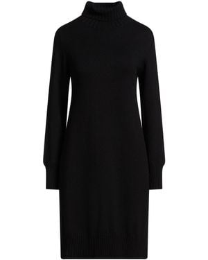 Lamberto Losani Mini Dress Virgin Wool, Cashmere, Silk - Black