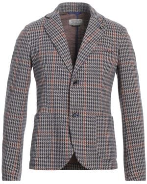 Fred Mello Blazer Polyester, Cotton, Elastane - Gray