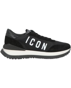 DSquared² Icon Sneakers Leather, Nylon - Black