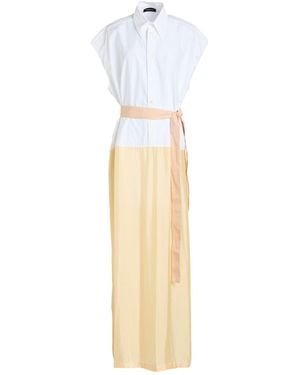 Fabiana Filippi Maxi Dress Cotton, Viscose, Cupro - White