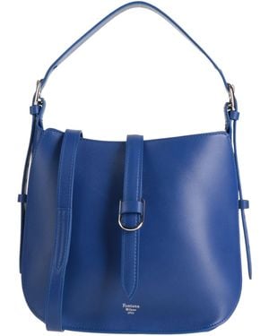 Fontana Milano 1915 Shoulder Bag Leather - Blue