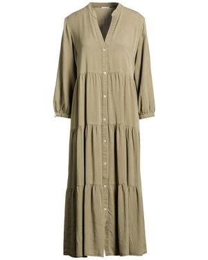 TRUE RELIGION Military Midi Dress Tencel - Natural
