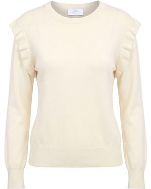 Soallure Ivory Sweater Viscose, Polyester - Natural