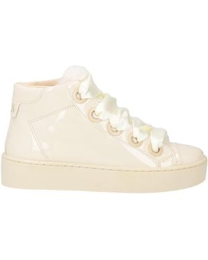 Guess Cream Sneakers Synthetic Material - Natural