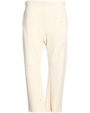 Maison Margiela Cream Trousers Cotton - Natural
