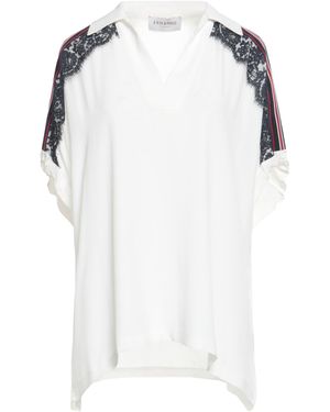 ERMANNO FIRENZE Top Acetate, Silk, Cotton, Polyamide, Viscose - White