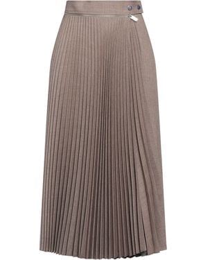 Burberry Midi Skirt Wool, Polyamide - Brown
