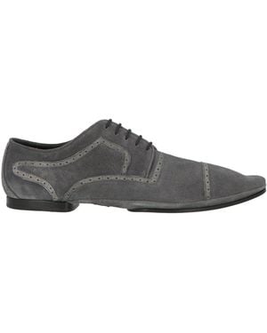 Dolce & Gabbana Lace-Up Shoes Leather - Gray