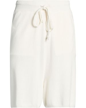ATOMOFACTORY Ivory Shorts & Bermuda Shorts Cotton - White