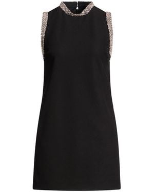Sandro Mini Dress Polyester, Elastane - Black