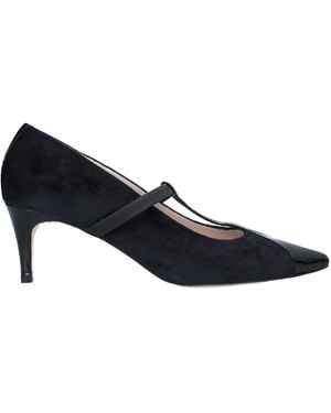 Daniele Ancarani Pumps Leather, Textile Fibers - Black