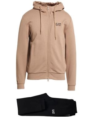 EA7 Light Tracksuit Cotton, Polyester - Natural