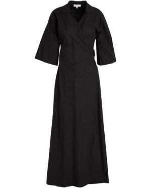 Antonelli Maxi Dress Cotton, Elastane - Black