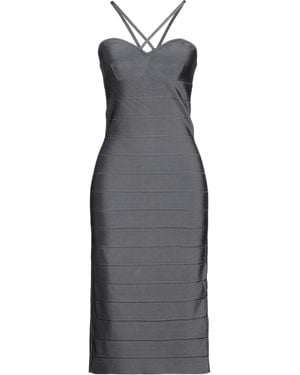 Hervé Léger Midi Dress - Grey
