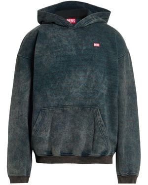 DIESEL Slate Sweatshirt Polyester, Cotton - Blue