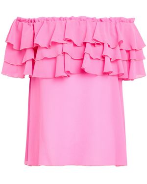 DOUBLE C Fuchsia Top Polyester - Pink