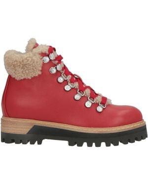 Le Silla Ankle Boots Leather - Red