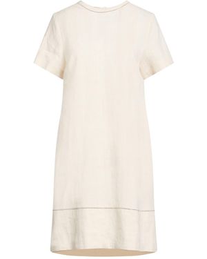 Peserico Mini Dress Linen - White