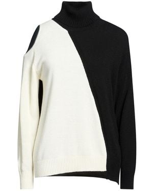 SIMONA CORSELLINI Turtleneck Polyamide, Wool, Viscose, Cashmere - Black