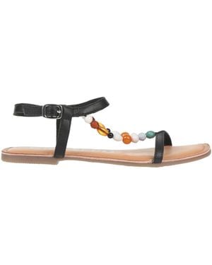 Gioseppo Sandals Leather, Synthetisches Material - Black