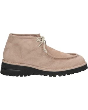 Giorgio Armani Sand Ankle Boots Leather - Natural