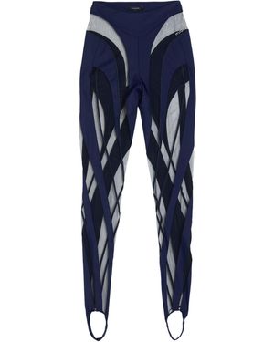 Mugler Leggings - Blu