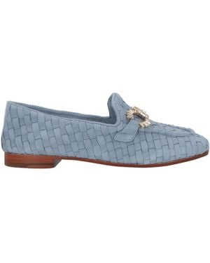 Emanuélle Vee Loafers Kidskin - Blue