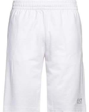 EA7 Shorts & Bermuda Shorts Cotton - White