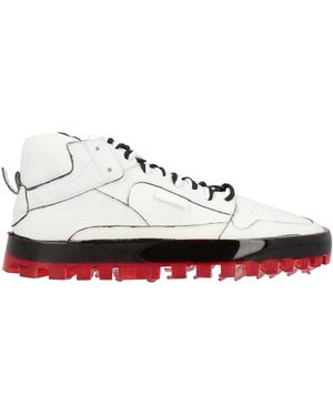 RBRSL RUBBER SOUL Sneakers Leather, Textile Fibers - White