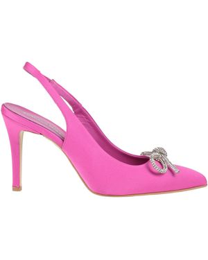 Tsakiris Mallas Fuchsia Pumps Textile Fibers - Pink