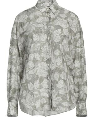 Brunello Cucinelli Shirt Silk, Brass - Grey