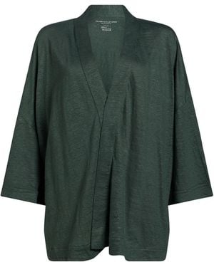 Majestic Filatures Cardigan Linen, Elastane - Green