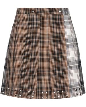 Akep Mini Skirt Polyester, Viscose, Elastane - Brown