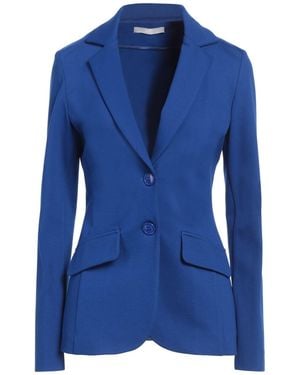 Caractere Blazer Viscose, Polyamide, Elastane - Blue