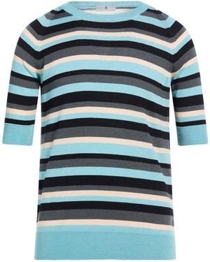 PT Torino Azure Jumper Cotton, Viscose - Blue