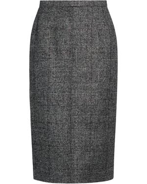 N°21 Midi Skirt Wool, Polyamide, Acrylic - Gray