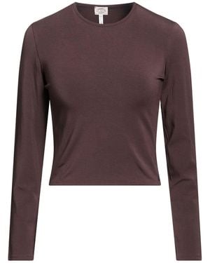 Armani Jeans T-Shirt Viscose, Elastane - Brown
