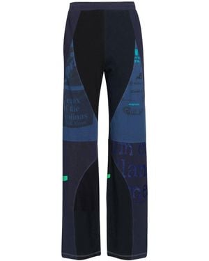 Marine Serre Midnight Pants Recycled Polyester, Elastane - Blue