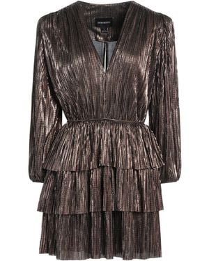 Sabina Musayev Bronze Mini Dress Polyester - Yellow