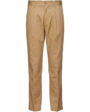 Herno Camel Pants Cotton - Natural
